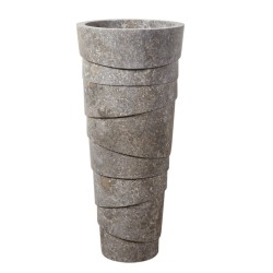 LAVABO CEYLAN Ø40X90 GRIS MATE