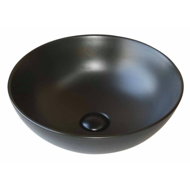 LAVABO CERAM Ø38,5X14 NEGRO BR