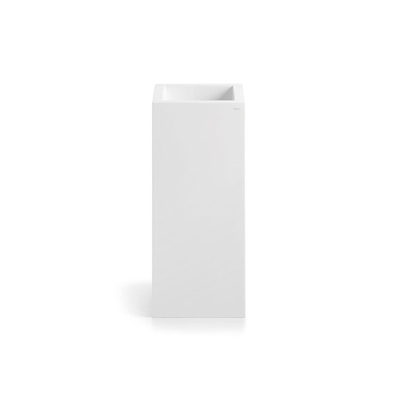 LAVABO CUADRADO 36X36 BLANCO MATE