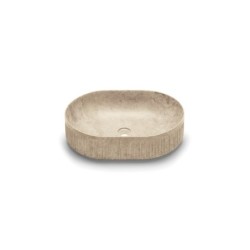 LAVABO STRIAE OVAL 58X38 BEIGE MT