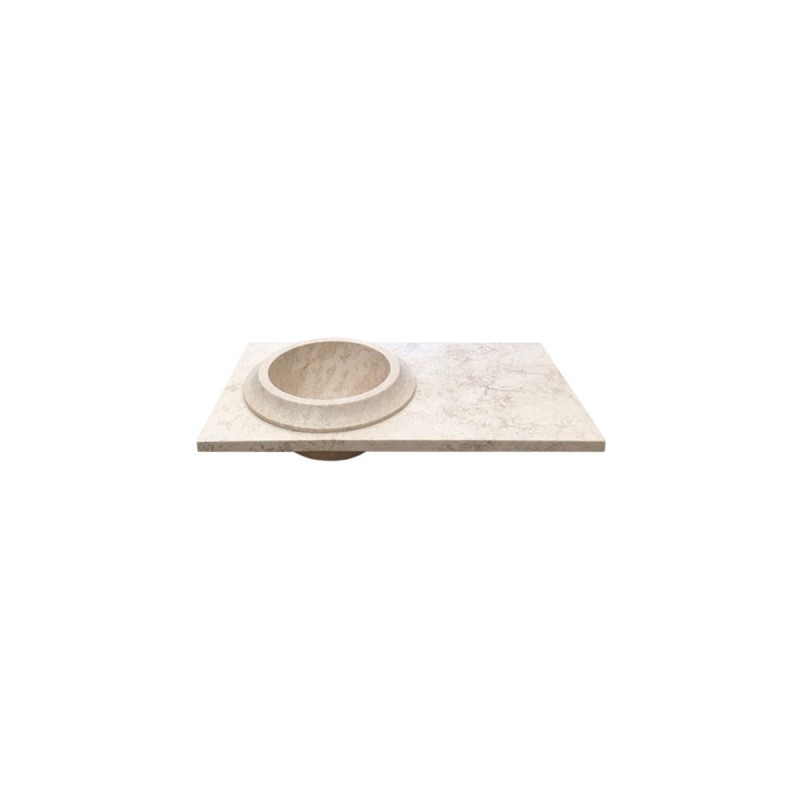 LAVABO VULKA 80X45 BEIGE MATE