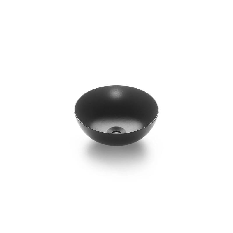 LAVABO RIBERA Ø40X15 NEGRO MATE