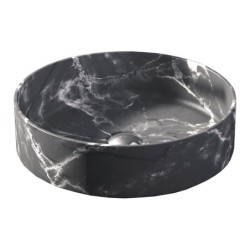 LAVABO COMO Ø35X12 NEGRO MATE