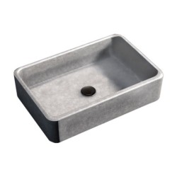 LAVABO KARIBA 50X31,5 GRIS MATE
