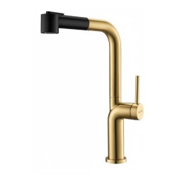 MONOMANDO DE COCINA KOTA PVD ORO CEPILLADO