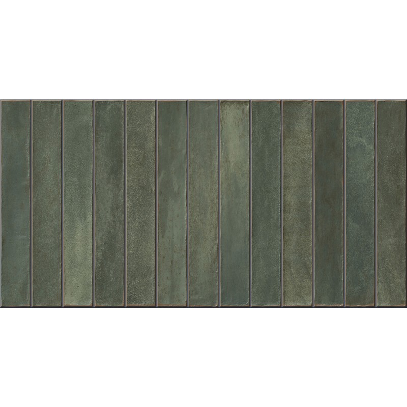 MYKONOS Easy Long Green Gloss 32x62,5 – Revestimiento cerámico verde brillo