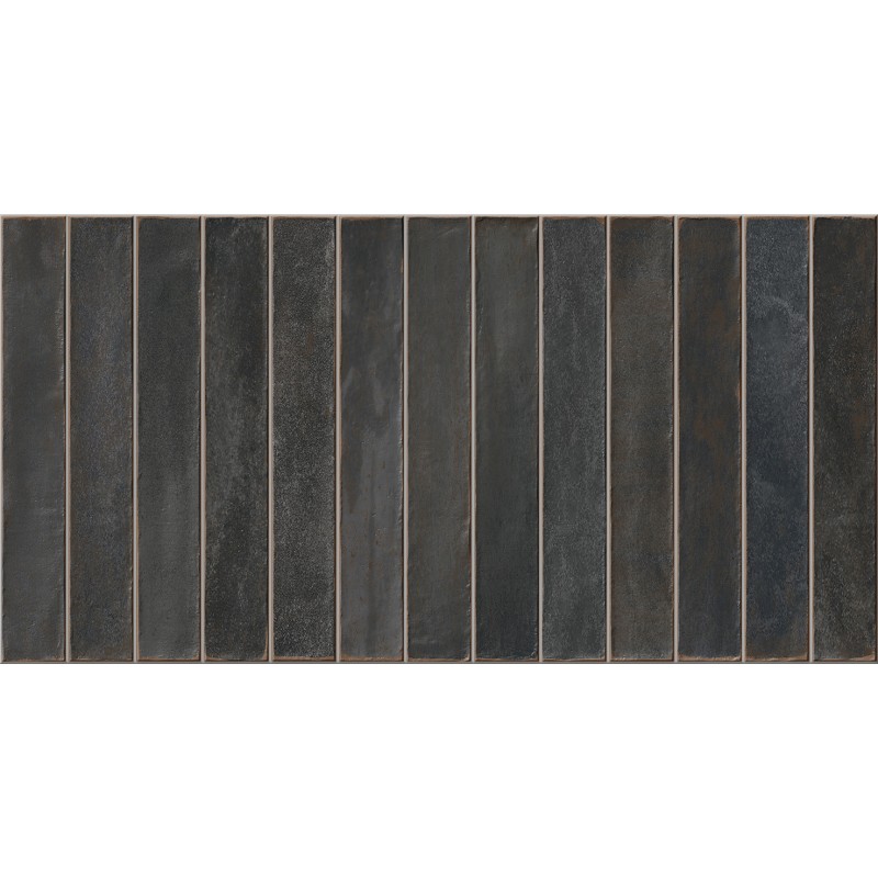 MYKONOS Easy Long Black Gloss 32x62,5 – Revestimiento cerámico brillo negro