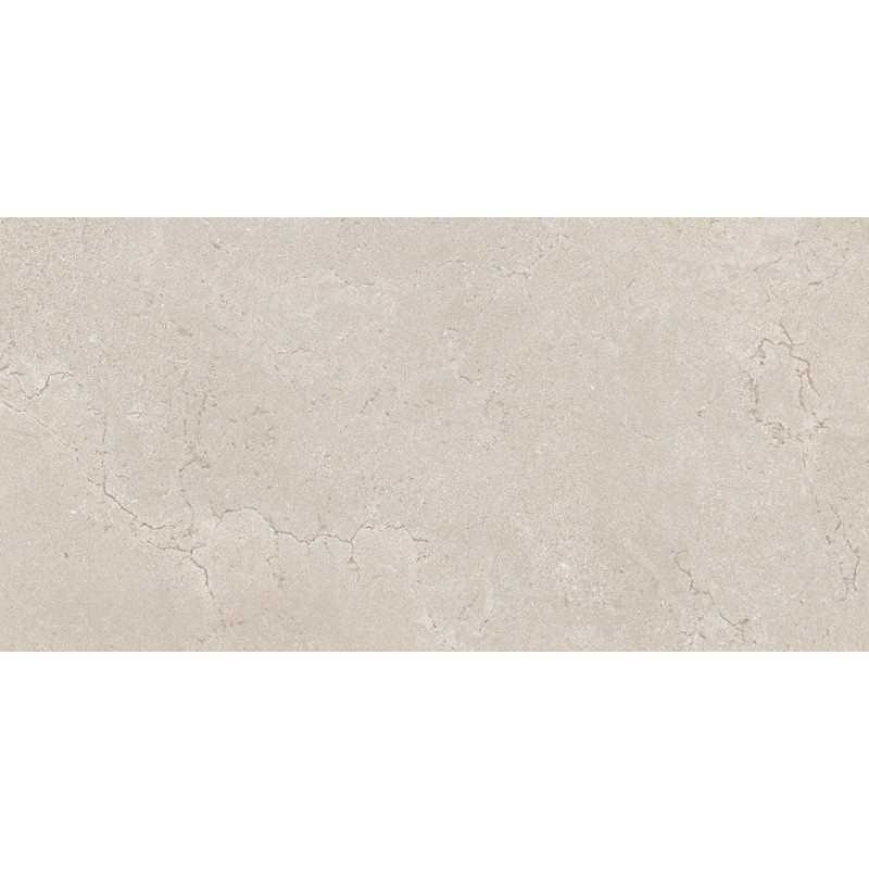 DOMUS Cream Rect 59,5x119,2 – Porcelánico efecto piedra en tono crema | Colorker