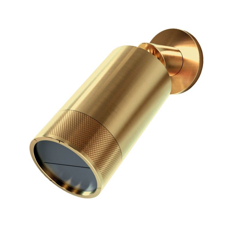 ROCIADOR MINIMAL CASCADA A PARED ORO