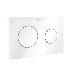 Placa Accionamiento WC Roca PL10 DUAL (ONE) Blanco – Descarga Dual