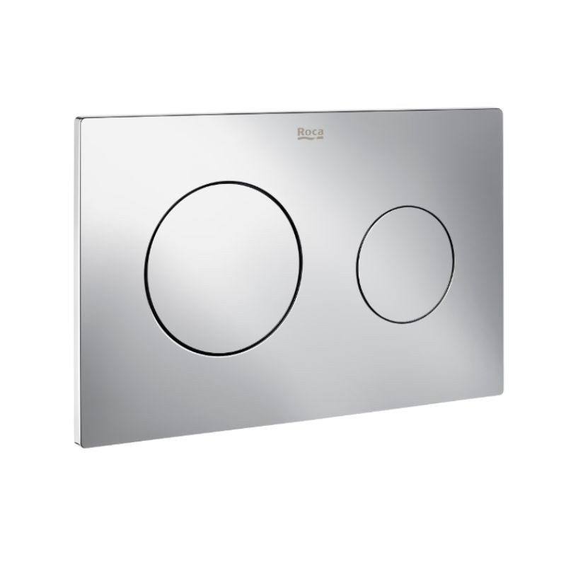 Placa Accionamiento WC Roca PL10 DUAL (ONE) Cromado – Dual Flush