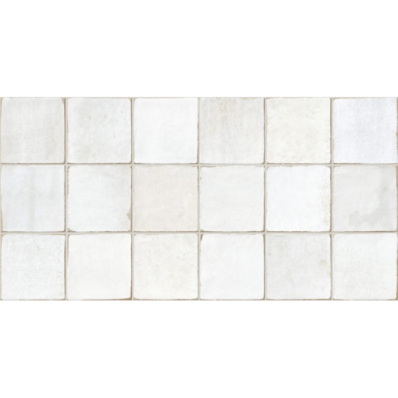 Azulejo Easy Block White Mate 32x62.5 cm Mykonos porcelánico revestimiento monocolor