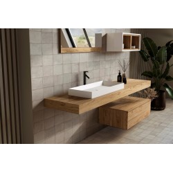 Azulejo Easy Block Pearl Mate 32x62.5 cm Mykonos porcelánico revestimiento monocolor