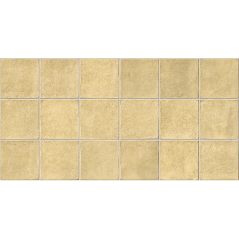Azulejo Easy Block Ambar Mate 32x62.5 cm Mykonos porcelánico revestimiento monocolor