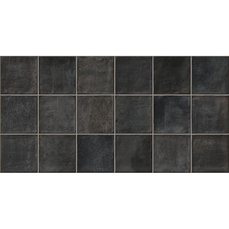 Azulejo Easy Block Black Mate 32x62.5 cm Mykonos porcelánico revestimiento monocolor