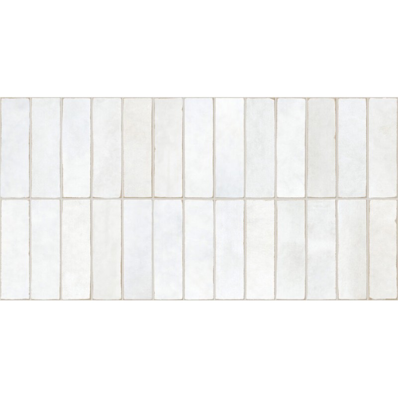 Azulejo Easy Limit White Mate 32x62.5 cm Mykonos porcelánico revestimiento monocolor