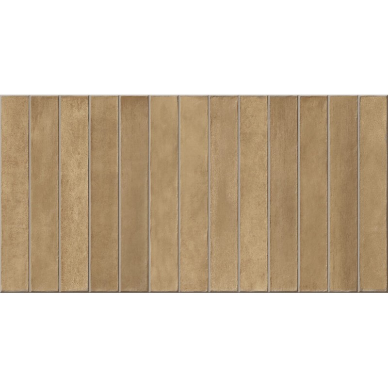 Azulejo Easy Long Terracota Brillo 32x62.5 cm Mykonos porcelánico revestimiento monocolor