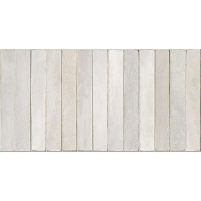Azulejo Easy Long Pearl Mate 32x62.5 cm Mykonos porcelánico revestimiento monocolor