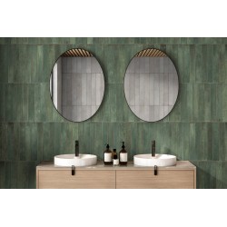 Azulejo Easy Long Green Mate 32x62.5 cm Mykonos porcelánico revestimiento monocolor