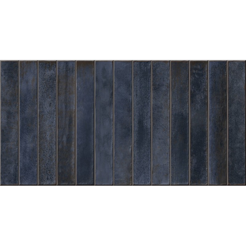 Azulejo Easy Long Blue Mate 32x62.5 cm Mykonos porcelánico revestimiento monocolor