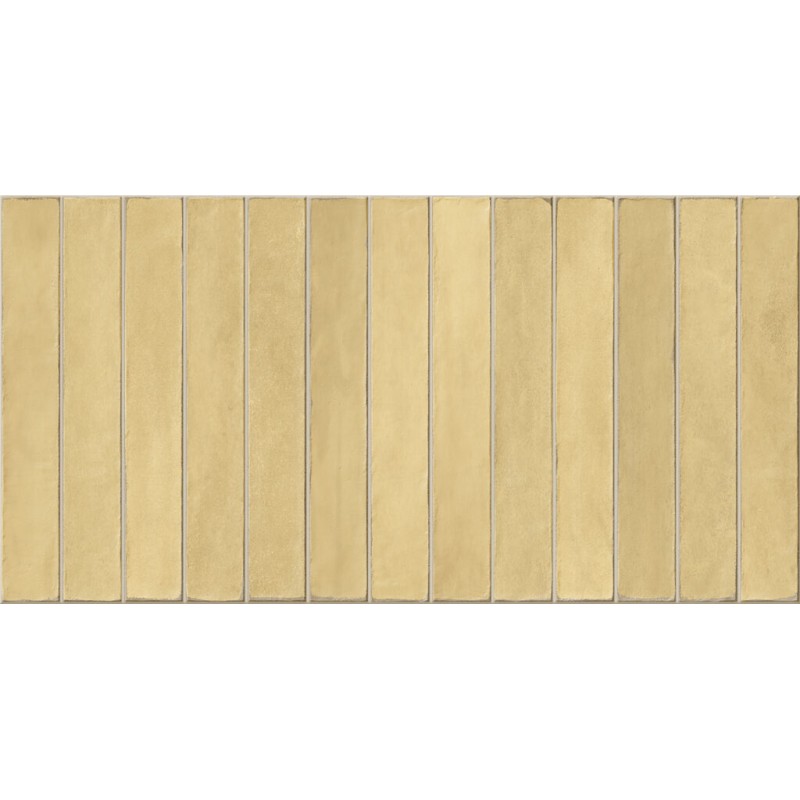Azulejo Easy Long Ambar Mate 32x62.5 cm Mykonos porcelánico revestimiento monocolor