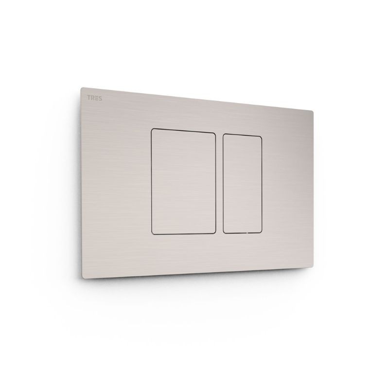 PULSADOR WC SYSTEMS DOBLE DESCARGA CUADRADO CROMO