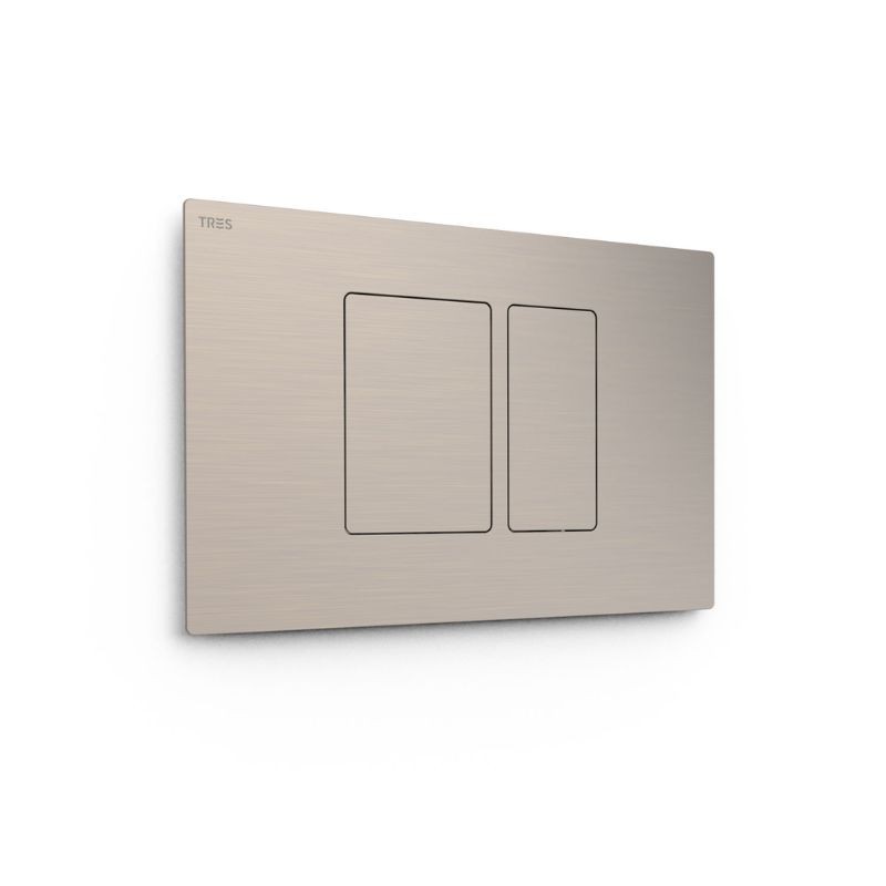 PULSADOR WC SYSTEMS DOBLE DESCARGA CUADRADO ACERO