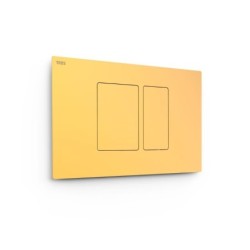 PULSADOR WC SYSTEMS DOBLE DESCARGA CUADRADO ORO MATE
