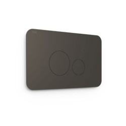 PULSADOR WC SYSTEMS DOBLE DESCARGA REDONDO NEGRO METAL