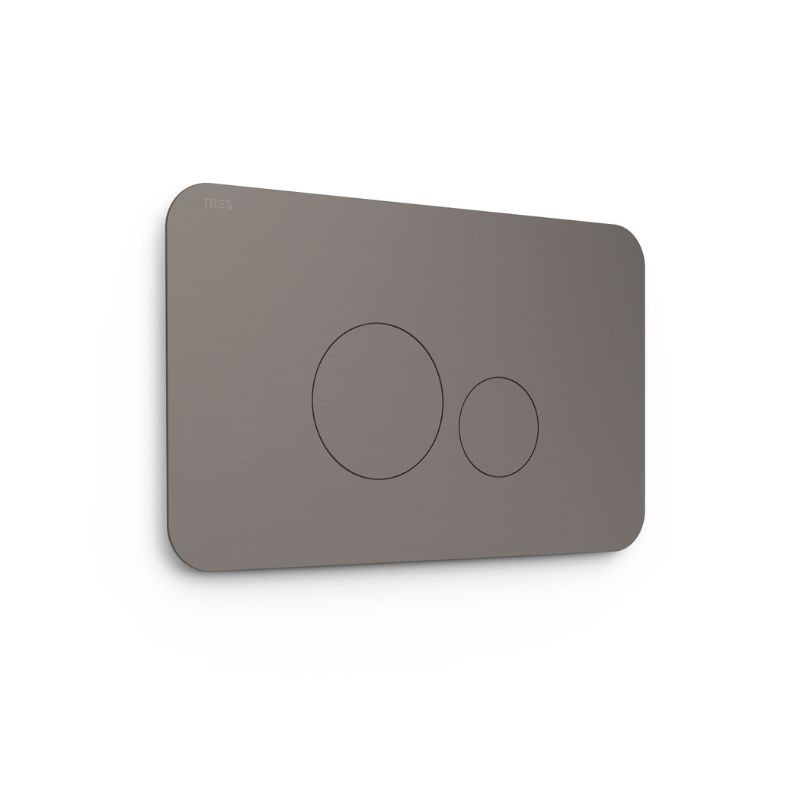 PULSADOR WC SYSTEMS DOBLE DESCARGA REDONDO GRAFITO