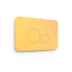 PULSADOR WC SYSTEMS DOBLE DESCARGA REDONDO ORO MATE