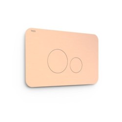 PULSADOR WC SYSTEMS DOBLE DESCARGA REDONDO ORO ROSA MATE