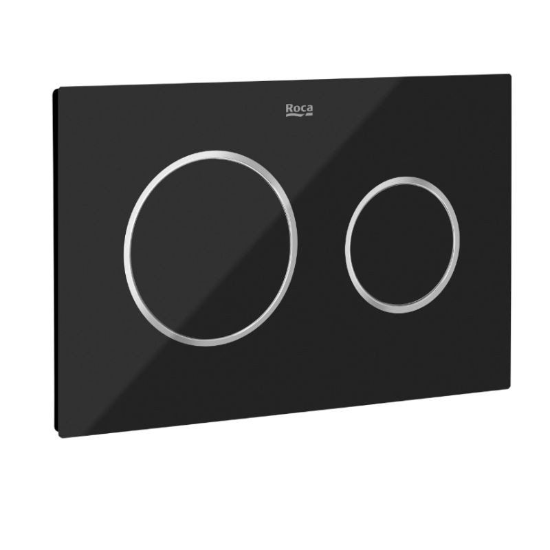 Placa de Accionamiento Roca PL10 DUAL Blanco Cristal – Doble Descarga