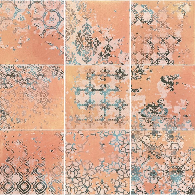 Azulejo efecto Textil Terracota de Dune para Cocina,Exterior