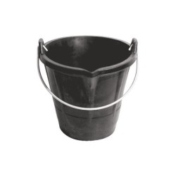 CUBO GOMA 10 LITROS CON BORDE VERTEDERO