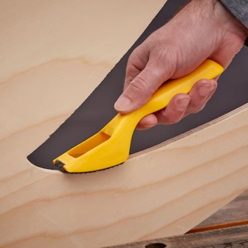 Mini-lima 185 mm ligera con hoja curvada y recambio incluido