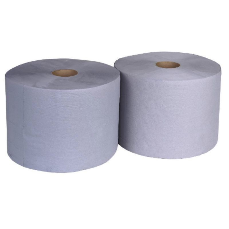 PACK 2 BOBINA PAPEL RECICLADO AZUL 250M