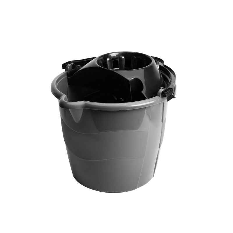 Cubo Fregona con Escurridor 13 Litros Gris y Azul | Ferrolan