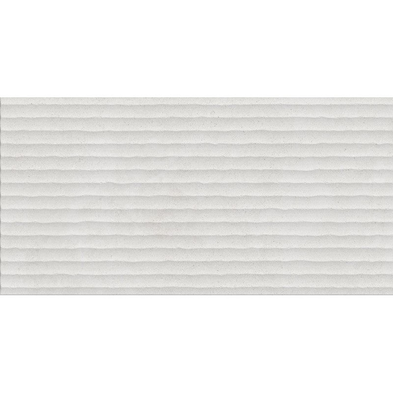 Azulejo relieve Portland Blanco mate 60x120 de Geotiles efecto cemento