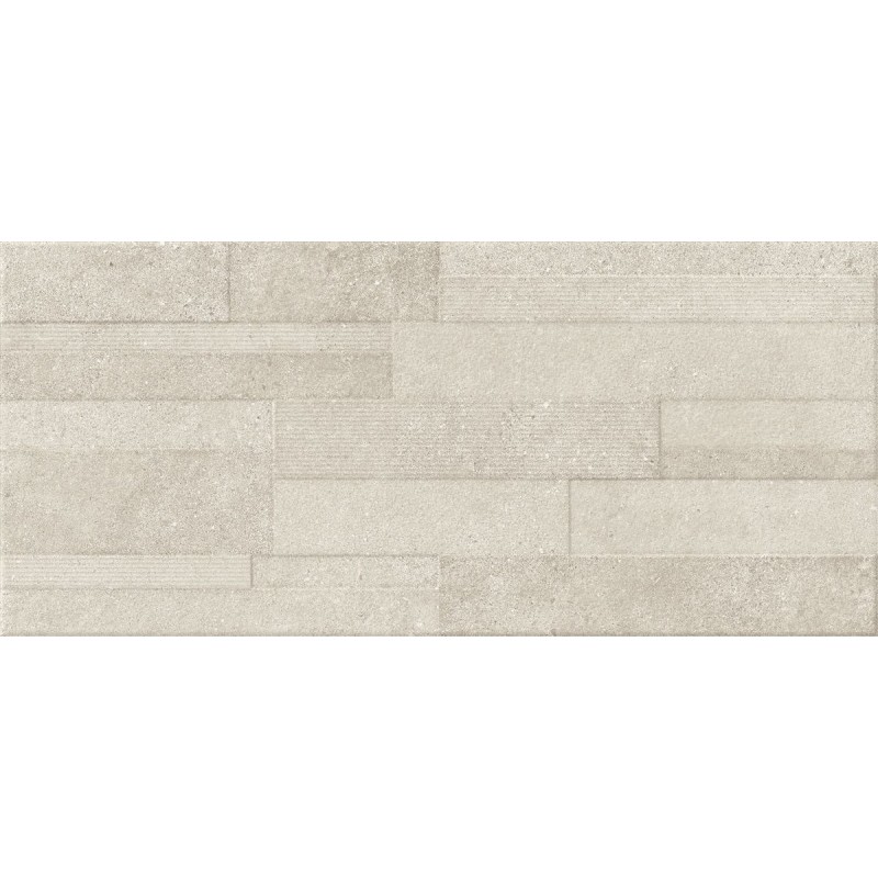 Azulejo relieve Portland Marfil mate 36x80 de Geotiles efecto cemento