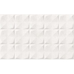 Azulejo relieve Portland Blanco mate 33,3x55 de Geotiles efecto cemento