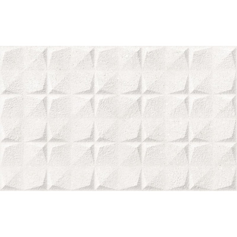 Azulejo relieve Portland Blanco mate 33,3x55 de Geotiles efecto cemento