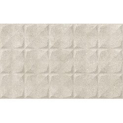 Azulejo relieve Portland Marfil mate 33,3x55 de Geotiles efecto cemento