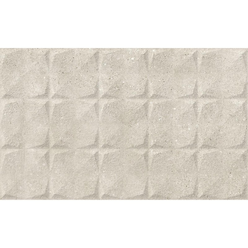 Azulejo relieve Portland Marfil mate 33,3x55 de Geotiles efecto cemento