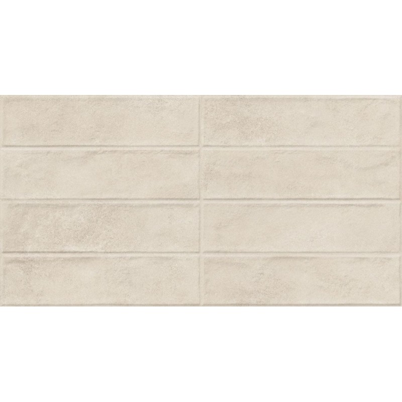Azulejo relieve Zero Arena mate 31,6x60 de Geotiles efecto cemento