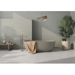 Azulejo relieve Zero Salvia mate 31,6x60 de Geotiles efecto cemento