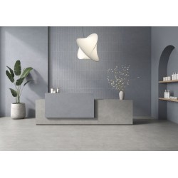 Azulejo relieve Zero Denim mate 31,6x60 de Geotiles efecto cemento