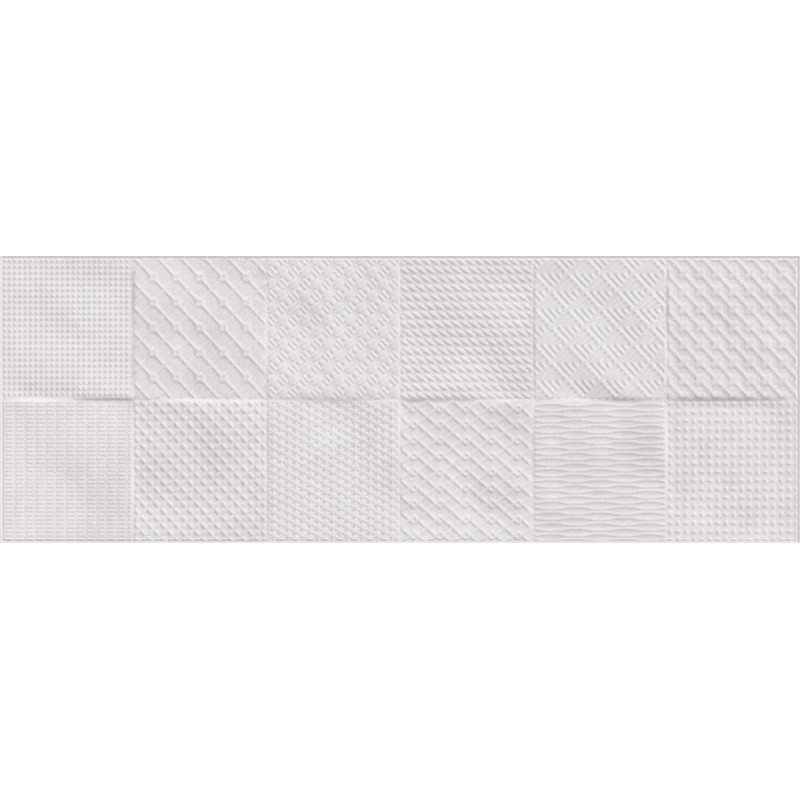 Azulejo relieve Zero Perla mate 25x70 de Geotiles efecto cemento
