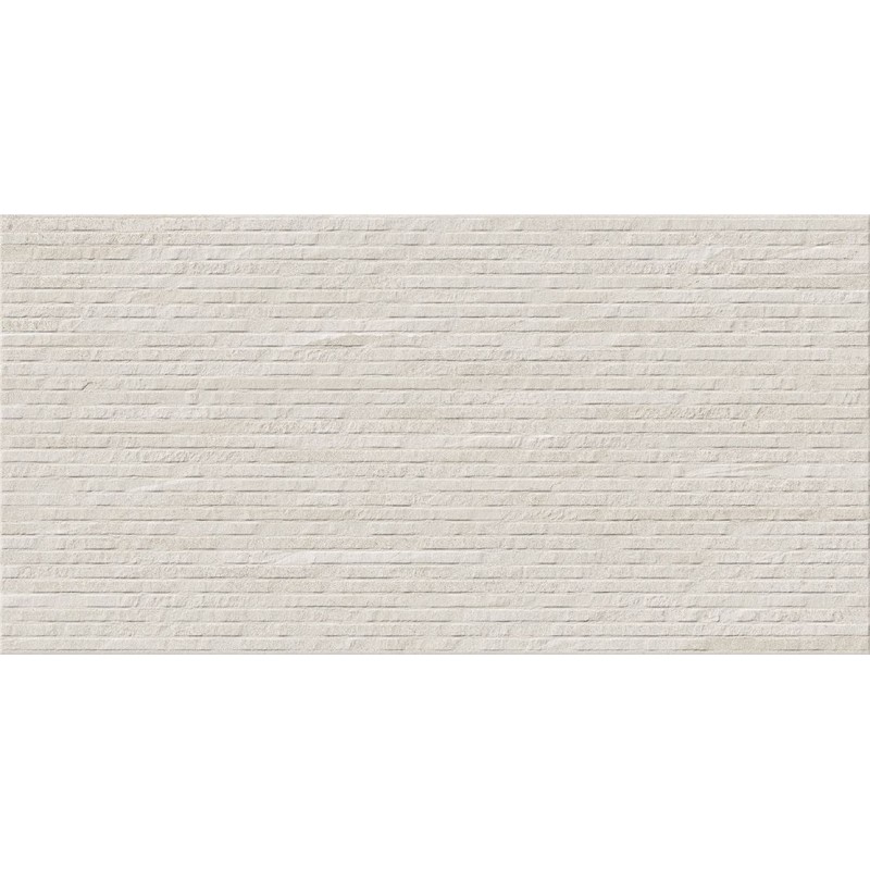 Azulejo relieve Eddystone Blanco mate 60x120 de Geotiles efecto piedra