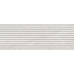 Azulejo relieve Eddystone Blanco mate 25x70 de Geotiles efecto piedra